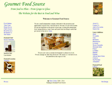 Tablet Screenshot of gourmetfoodsource.net